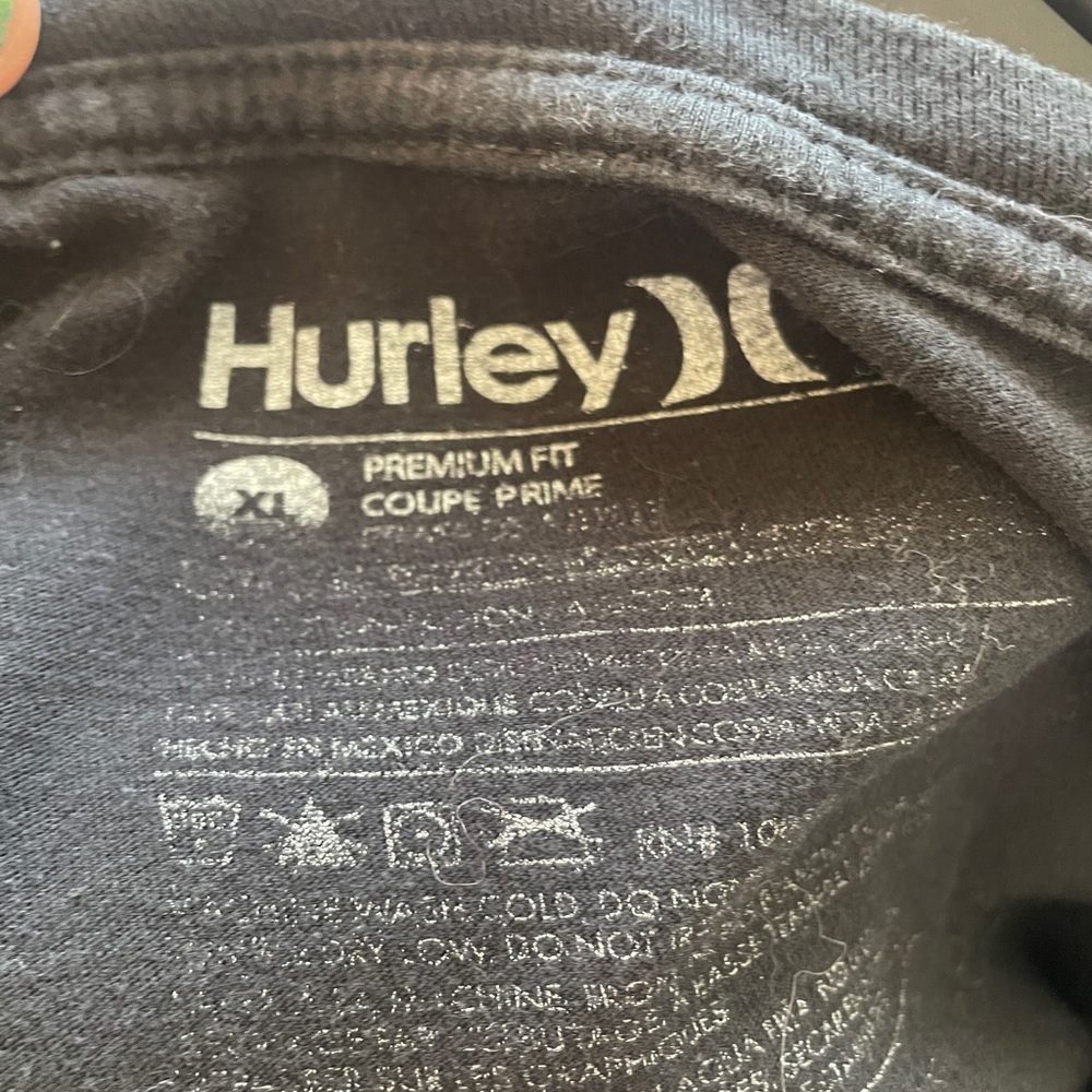 Hurley Black Graphic T-Shirt for Men - Picture 2 of 2